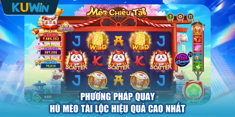 Phương pháp quay hũ Mèo Tài Lộc hiệu quả cao nhất